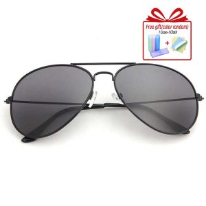 Aviator Sunglasses for Women Men Metal Frame Frog Mirror UV400 Eyeglasses Anti Radiation Glasses