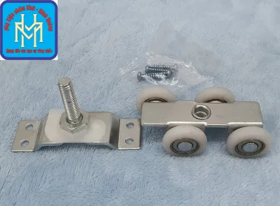 Bánh xe treo cửa lùa loại lớn rộng 4 cm loại dùng cho máng lớn bánh xe treo cửa lùa