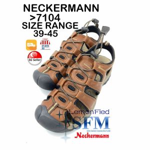 NECKERMANN 7104 Size 39 - 45 SPORT SANDALs BROWN OLIVE MEN SG RETAILER SELLER LOCAL DELIVERY INDOOR OUTDOOR Lemonfied SFM