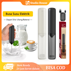 Busa Susu Elektrik KJBQ-64 Bahan Kelas Makanan Kecepatan 14000rpm Milk Frother Mikser Mini