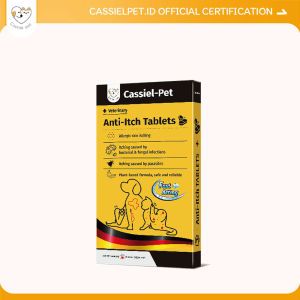 Cassiel Pet STOPGATAL Tablets - Obat Kulit Anti Alergi Anjing & Kucing | Cepat Redakan Gatal Jamur/Eksim Obat Anti Gatal apoquel