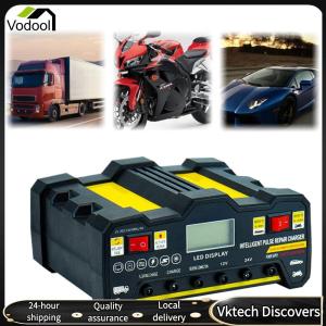 【Vodool】 12V 24V Car Battery Chargers Automotive Battery Trickle Maintainer Automatic Smart Trickle Charger for Wet Dry Lead Acid