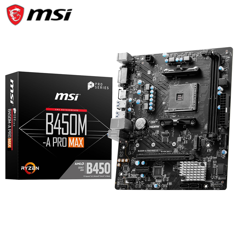 MSI B450M MATX Motherboard DDR4 Socket AM4 Motherboard For AMD Ryzen CPU
