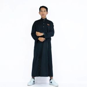 KAWIKA Jubah Pria Putih Polos Baju Gamis Laki Laki Lengan Panjang Premium Gamis Cowok Dewasa
