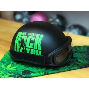 Mũ bảo hiểm nửa đầu nhiều màu có hình có kính siêu xinh nón 1/2 thời trang freesize