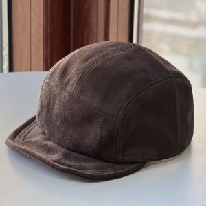 X SHOW ขอบแบน หมวกเบสบอล ผ้าสีพื้น ปีกสั้น หมวกหนังกลับ แบบสบายๆ ปรับได้ หมวกเป็ด สำหรับทุกเพศ