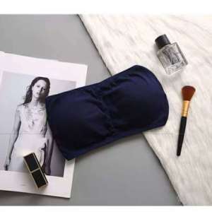 Womens Strapless Backless Bra Bandeau Tube Bras Top Removable Pads Seamless Crop Top Bra 5027