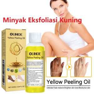 OUHOE Minyak Eksfoliasi Kuning - Peeling Oil Pencerah & Melembapkan Kulit 100ML