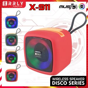 News Speaker Bluetooth Wireless X911 Lampu Led RGB MegaBass With Stand HP Support TWS 2in1 Bisa Memory / USB