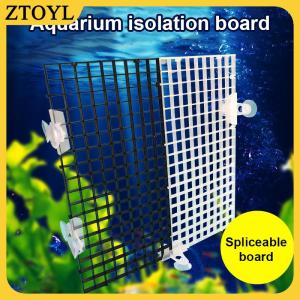 ZTOYL  Có thể tháo rời spliceable Fish Tank cô lập tấm trên bìa Net dưới bộ lọc khung lưới dưới tấm lọc chia tấm