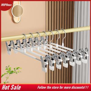 【COD】🔥🔥🔥 1pc Metal Hanger With Clip Non-Slip Pants Rack Home High-Quality Color Hangers