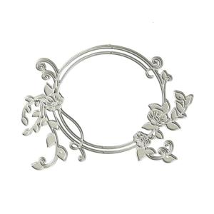 Flower Wreath Die Cut Metal Embossing Stencils Carbon Steel Cutting Dies for Scrapbooking Journal Album Making
