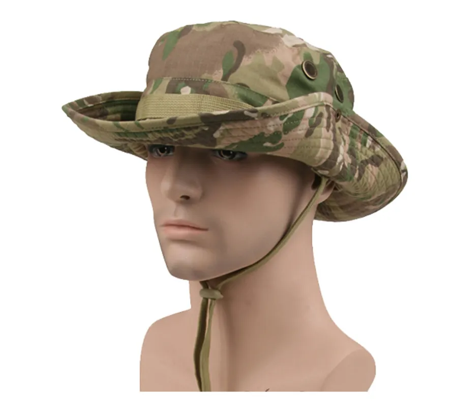 Fishing Hat Tactical Camouflage Color Woodland Outdoor Sports