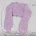 Longsleeve Fury Crop Sweater Tebal (5326) // MODI Top Switer Lengan panjang Rajut Import Bulu bulu halus  Crop Thick Sweater Atasan Wanita Korean Style Kekinian. 