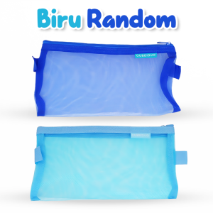 Zaman Now - Tempat Pensil Anak Jaring / Pouch Resleting Transparan