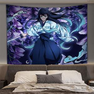 Demon Slayer anime Japanese-style student dormitory decoration backdrop cloth room headboard hanging tapestry