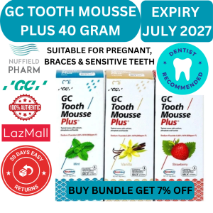 3 FLAVOR PACK RECALDENT GC TOOTH MOUSSE PLUS WITH EXTRA MILK PROTEIN ASSORTED FLAVORS EXPIRY JULY 2027