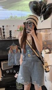 ฮ12        เอี๊ยมยีนส์ งานยีนส์ผ้าดีตรงปกค้า