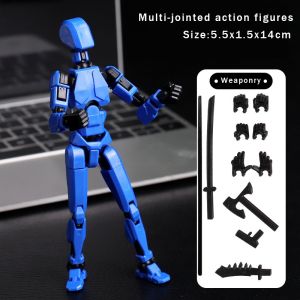 Ready Stock Lucky 13 Multi-joint Movable Figure 3D Movable Robot Action Figure Lucky 13 Model Children Toys Dummy 13 Action Figure Assembly Toys Decompression Toys gift