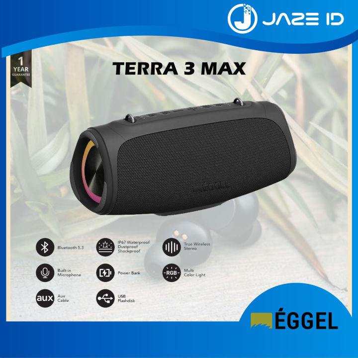 Eggel Terra Max Waterproof Portable Bluetooth Speaker Stereo