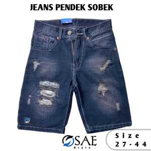 Celana Jeans Pendek Jumbo Sobek Keren Kualitas Premium Distro SAE STYLE