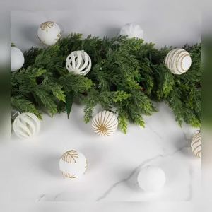 Quả bóng nhung rỗng 6CM8CM Phụ kiện trang trí Giáng sinh cảnh Giáng sinh không chỉ là mặt dây chuyền trang trí cây Giáng sinh