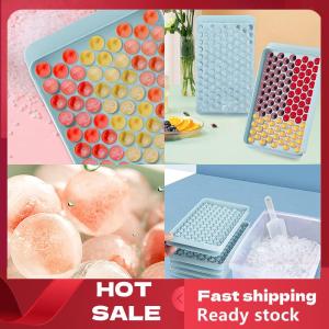🚚【Local Express Delivery】🚚 1Pc 104 Grid Mini Ice Cube Tray Mold Food Grade Small Ice Cube Maker Mould Easy Release Round Ice Molds For Whiskey Cold Drink