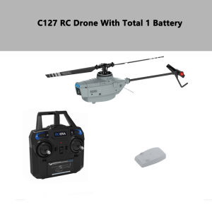 Jdd【fast Delivery】【available Original】C127 2.4G RC Helicopter Professional 720P Camera 6 Axis Gyro WIFI Sentry Spy RC Drones Wide Angle Camera Single Paddle RC Toy
