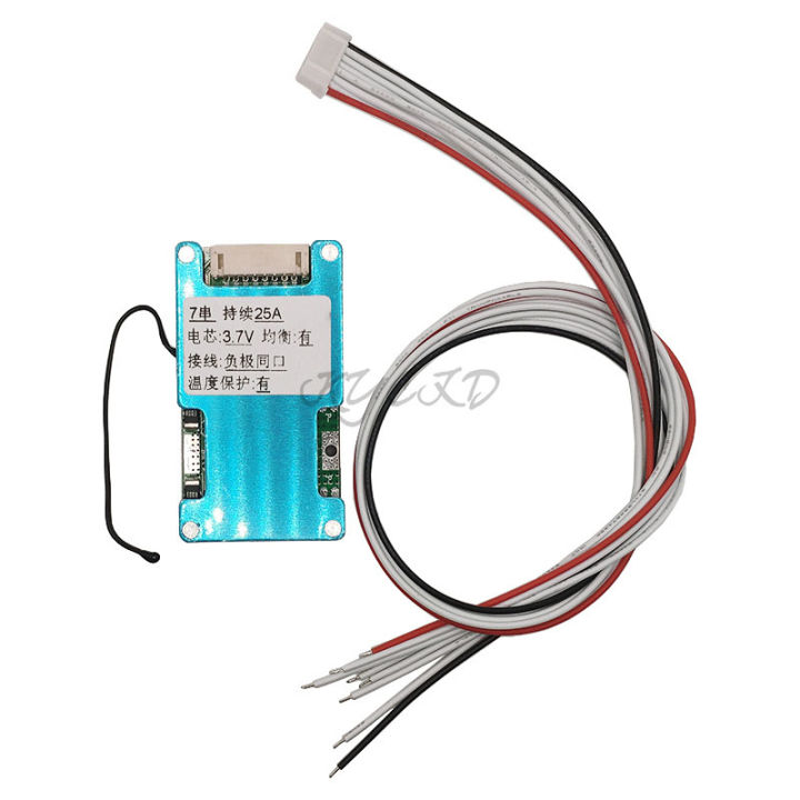 BMS 7S 24V 15A 20A 25A Lithium 18650 Charging PCB Equalizer with NTC