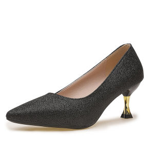 Free Shipping 2026 Spring Collection: New High-Heeled Shoes With A Unique Design Versatile Stiletto Heels Pointed-Toe Pumps And A Minimalist Light Luxury Style