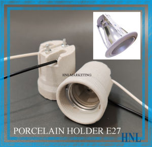 PORCELAIN HOLDER E27 ES FOR DOWNLIGHT FITTING 1PC