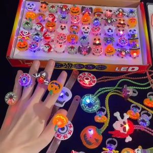 ✨💖🎃 Halloween Party Goodie Bag l Loot Bag LED Light Ring Building Blocks Skeleton Pumpkin Spooky Eyeballs Jumping Ball Cookie Bag Sticker Art Craft Kit Spider Web Fingers Capsule Egg Surprise Egg Building Blocks