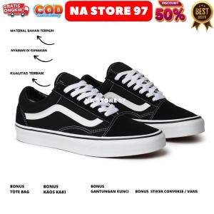 SEPATU VANSE OLD SKOOL BLACK WHITE OLD SCHOOL SEPATU SEKOLAH OLDSKOOL SEPATU OLDSCHOOL KERJA SEPATU KULIAH OLDSKOL SEPATU HANG OUT SEPATU SNEAKERS DISTRO