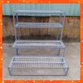 Kệ bậc thang sắt V lỗ 3 bậc_ 4 tầng (dạng vỉ ô lưới sắt ) để cây và hàng hóa. 