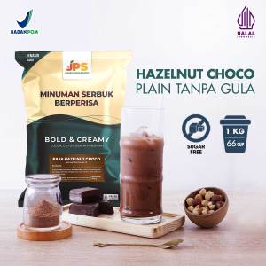 Bubuk Minuman Hazelnut Choco Plain Tanpa Gula 1 kg - Serbuk Premium Coklat JPS [plain-choco]