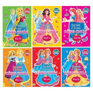 Sách - Dán hình và tô màu Công Chúa - ndbooks