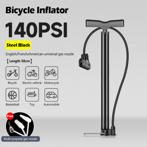 Bicycle Pump 160PSI/140PSI High Pressure Inflator Motorcycle Basikal MTB Bike Manual Air Pump Portable Tyre Bola Inflator 打气筒