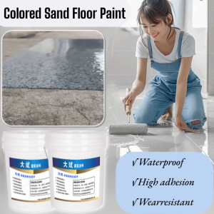 Colored Sand Floor Paint 3 In 1 Waterproof Wear-Resistant Floor Color Change Renovation Epoxy Resin Floor Paint