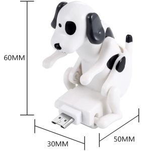 USB Data Transmission Cable Funny Humping Dog Fast Charging Wire for Mobilephone Type-C Power Adapter