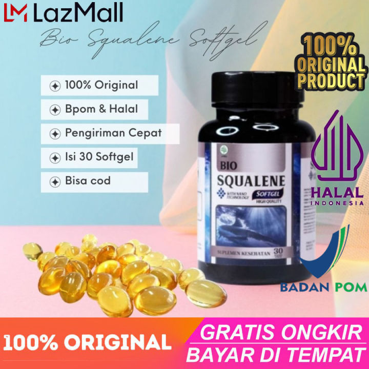 Bio Squalene 100% Original shark liver oil minyak hati ikan hiu With ...