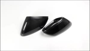 OnlyF U LHD Replacement Dry Carbon Exterior Car Side Wing Rear View Mirror Caps Cover Trim For Porsche 911 Taycan Series 992 2019-2024 T6H1N