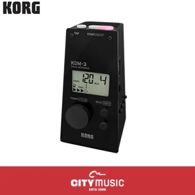 Korg KDM-3 Digital Metronome - Black / White / Wood Black