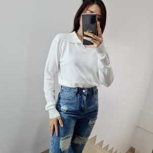 Celana panjng model sobek sobek  Y007