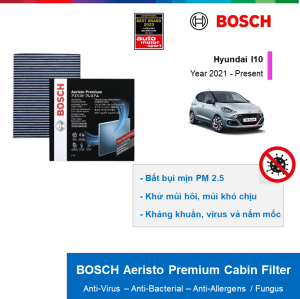 LỌC GIÓ ĐIỀU HÒA THAN HOẠT TÍNH CAO CẤP BOSCH AERISTO PREMIUM: HYUNDAI I10 ĐỜI XE 2021 ĐẾN NAY