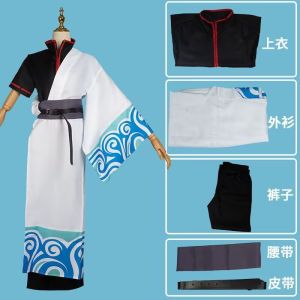 Gintama Gintoki Sakata cos Silver Sang-A Silver Cosplay cosplay Comic Con Halloween Cosplay Costumes
