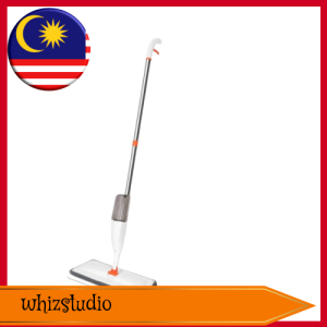 [whizstudio] New White 40cm Wide Area Water Spray Mop with Microfiber Pad: Easy to Use