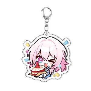 NEW 6cm Honkai: Star Rail Keychain Anime Acrylic Pendant Student School Bag ruanmei Dr. Ratio