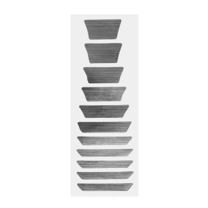 Thin Trapezoid Fretboard Decal Marker Inlay Sticker for Electric Acoustic Guitar