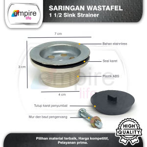 Afur Saringan Wastafel Bak Cuci Piring 1 1/2 inch