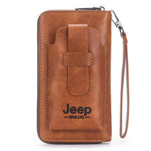 Jeep Buluo 1828 Dompet HP dan Uang Handbag Tangan Bahan Sintetis Lembut Muat Banyak